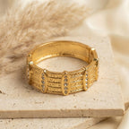 Gilded Radiance Cuff Bracelet