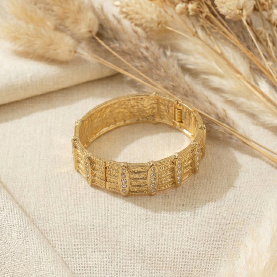 Gilded Radiance Cuff Bracelet