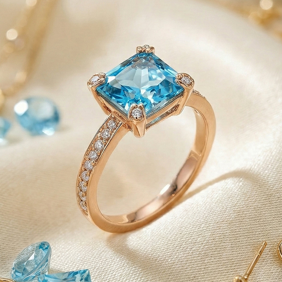 Sky Velvet Ring