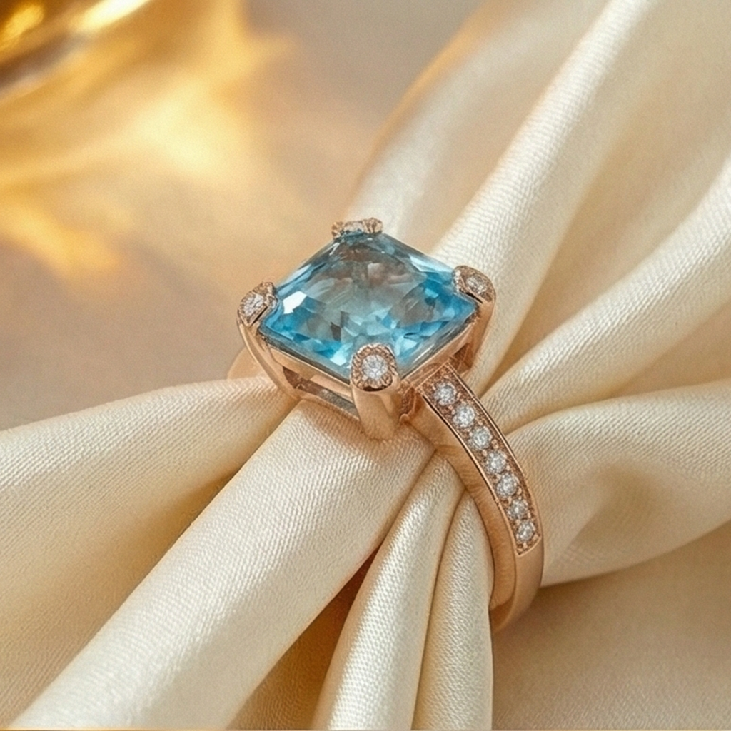 Sky Velvet Ring