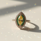 Sunlit marquise ring