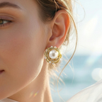 Pearl Swirl earrings