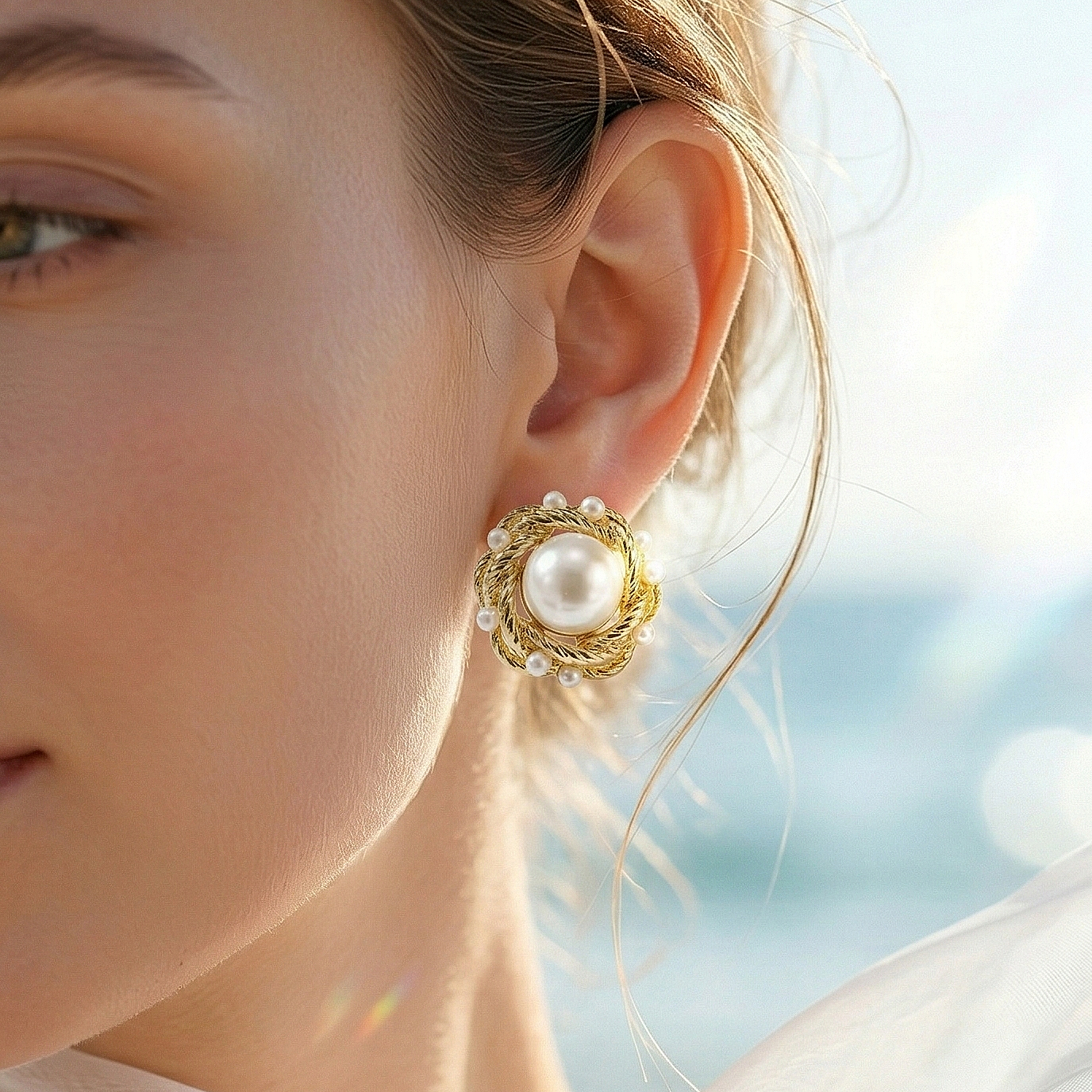 Pearl Swirl earrings