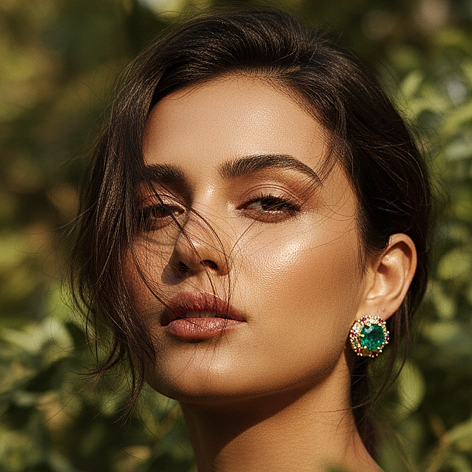 Emerald Radiance Earrings