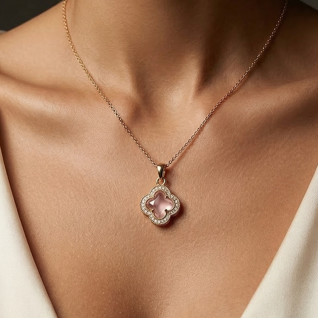 Blush Clover Pendant