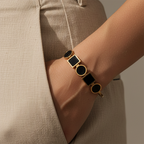 Geometric Noir Bracelet