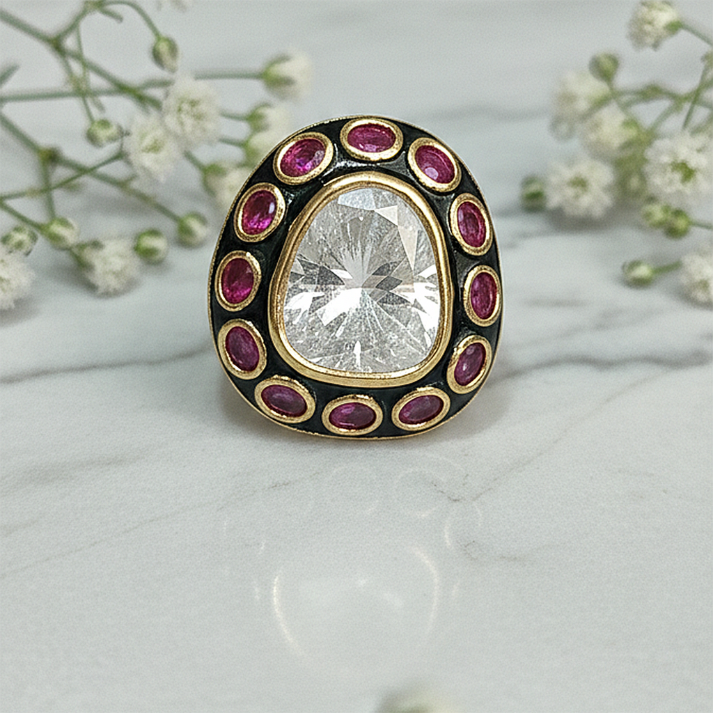 Enamel Radiance Ring