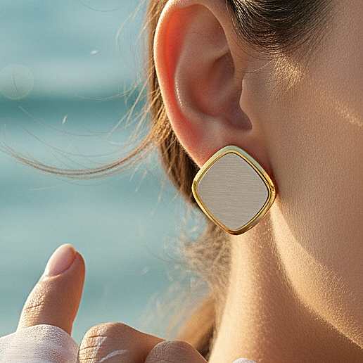 Sleek Square Earrings