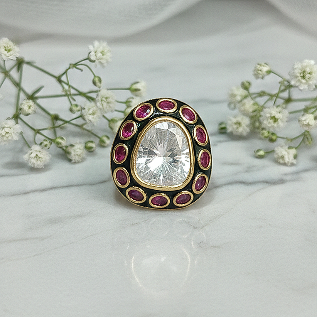 Enamel Radiance Ring