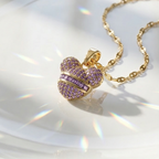 Amethyst Mickey Pendant