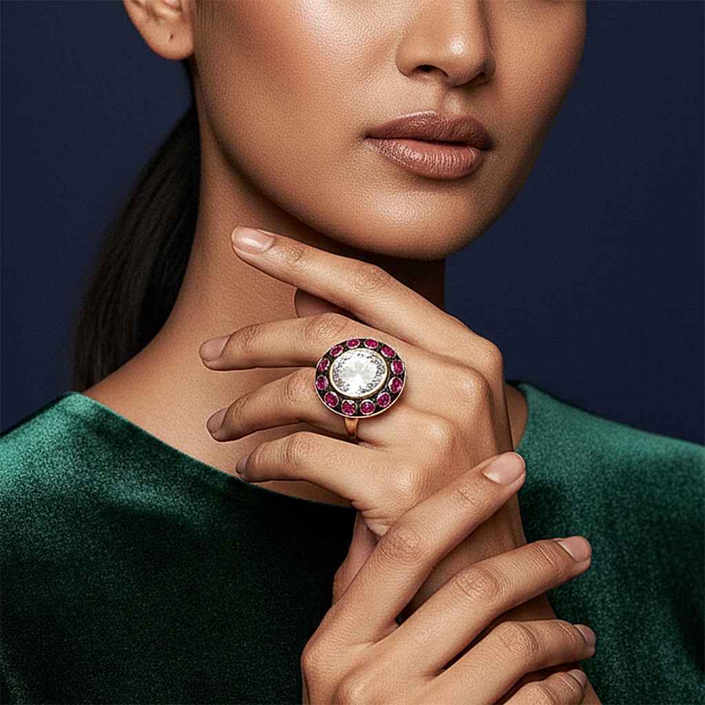 Enamel Radiance Ring