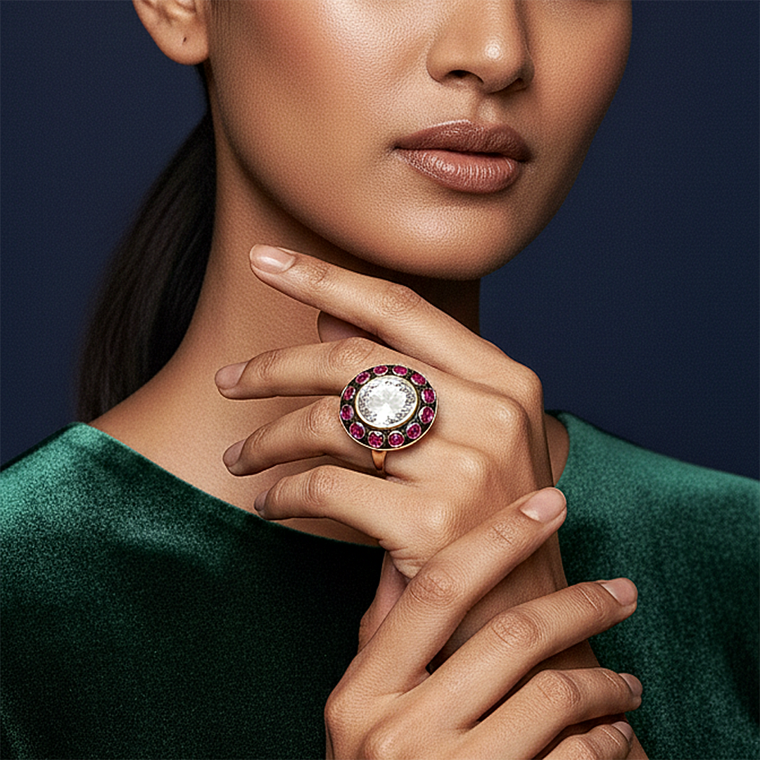 Enamel Radiance Ring