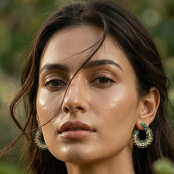 Emerald Enigma Earrings