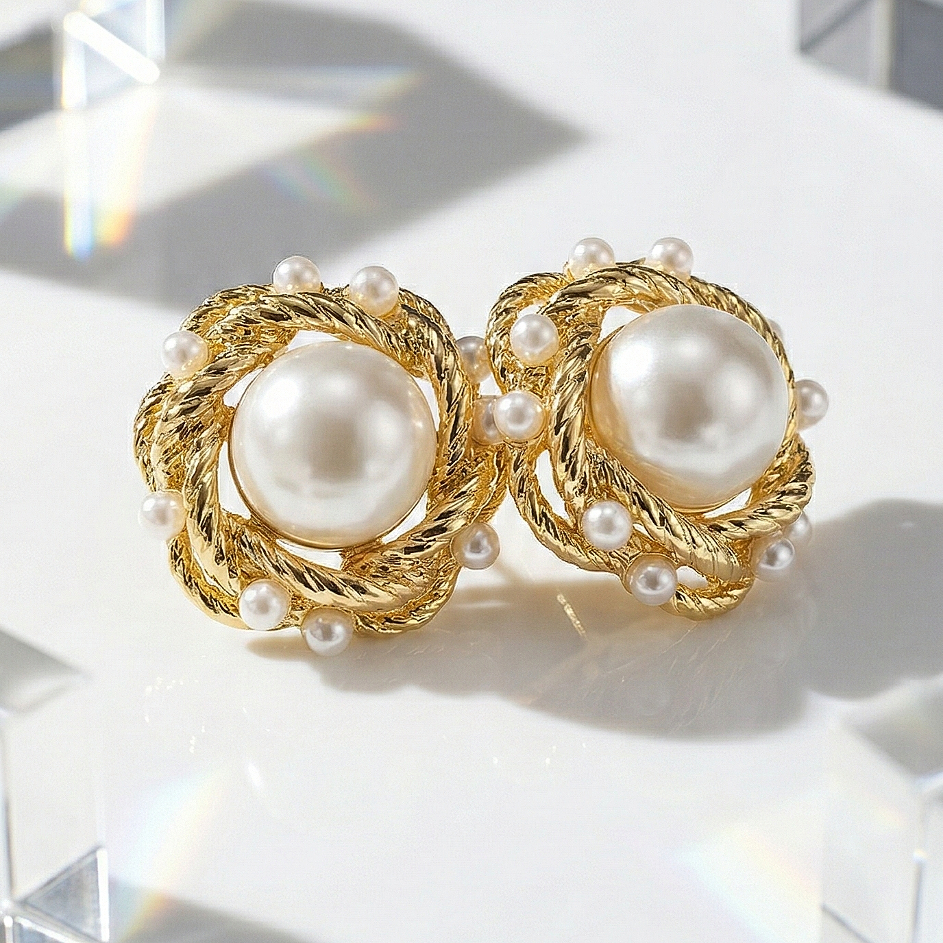Pearl Swirl earrings