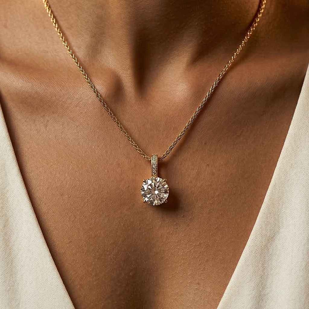 Prismatic Solitaire Pendant