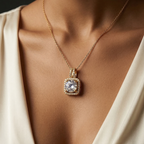 Cushion Halo Pendant