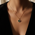 Emerald Clover Pendant