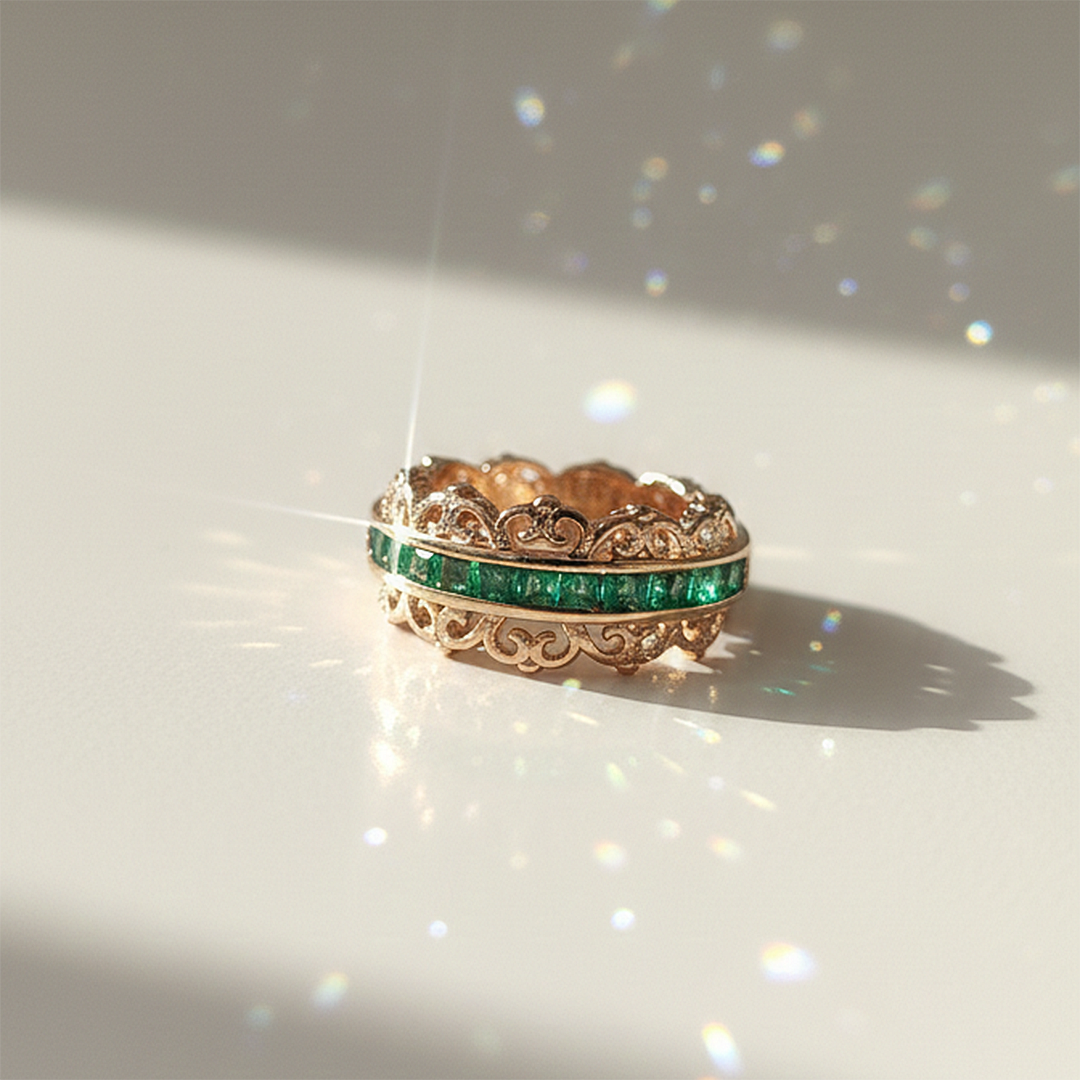Green Lace ring