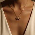 Pearlescent Bow Pendant