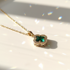 Emerald Clover Pendant