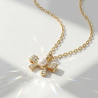 Pearlescent Bow Pendant
