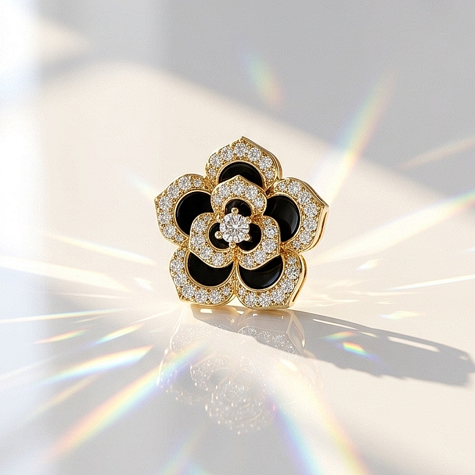 Gilded Petal Pendant