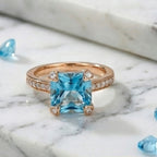 Sky Velvet Ring