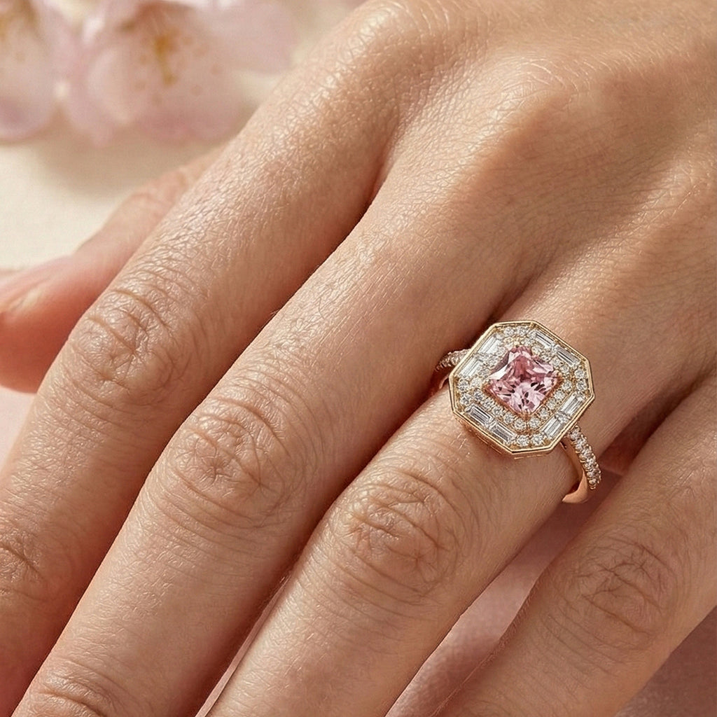 Rosé Octagon Ring