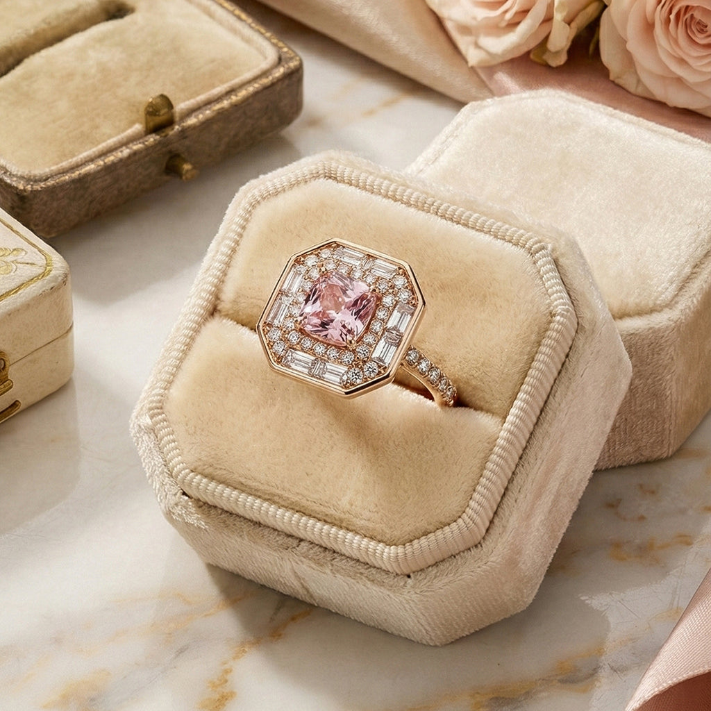 Rosé Octagon Ring