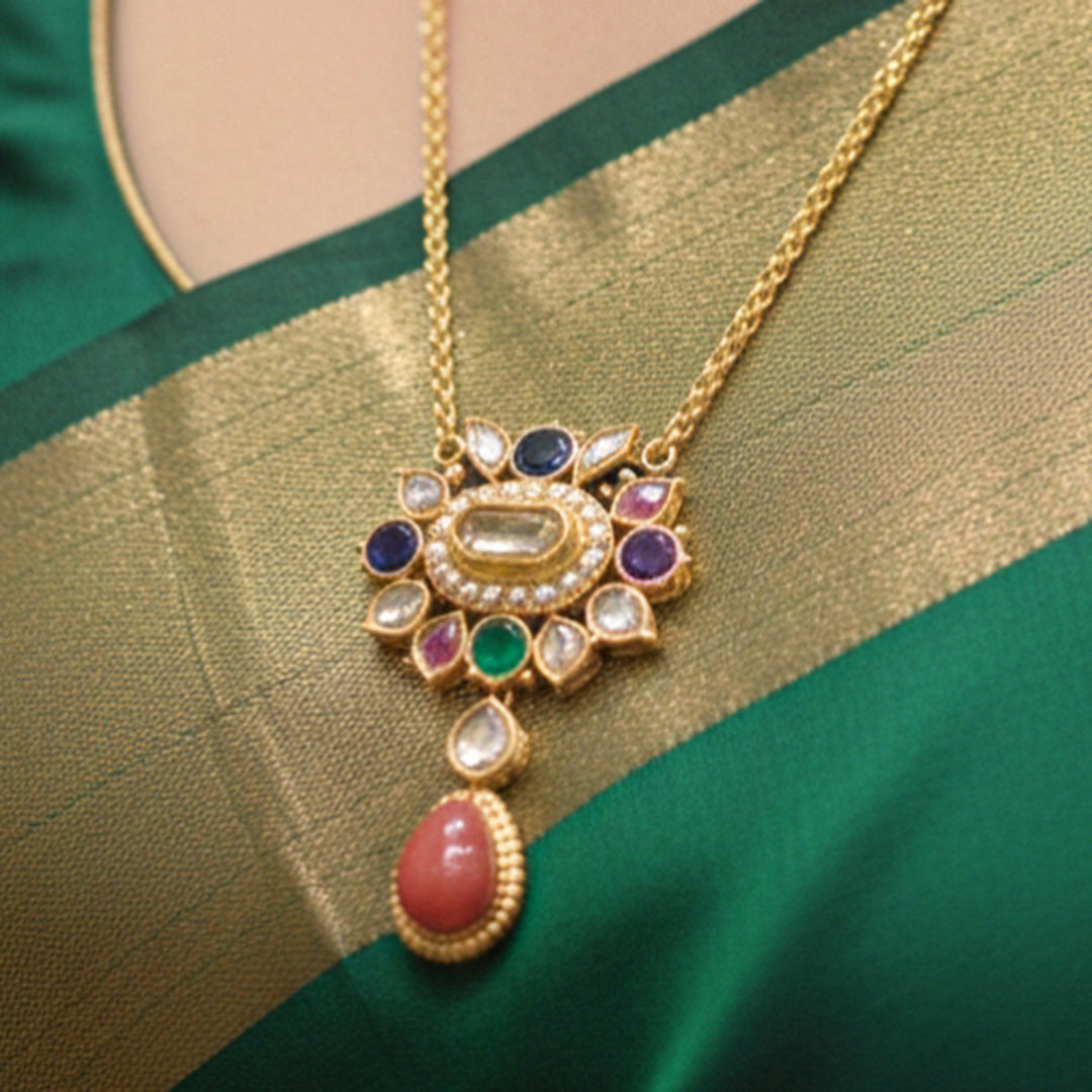 Coral Constellation Pendant Set